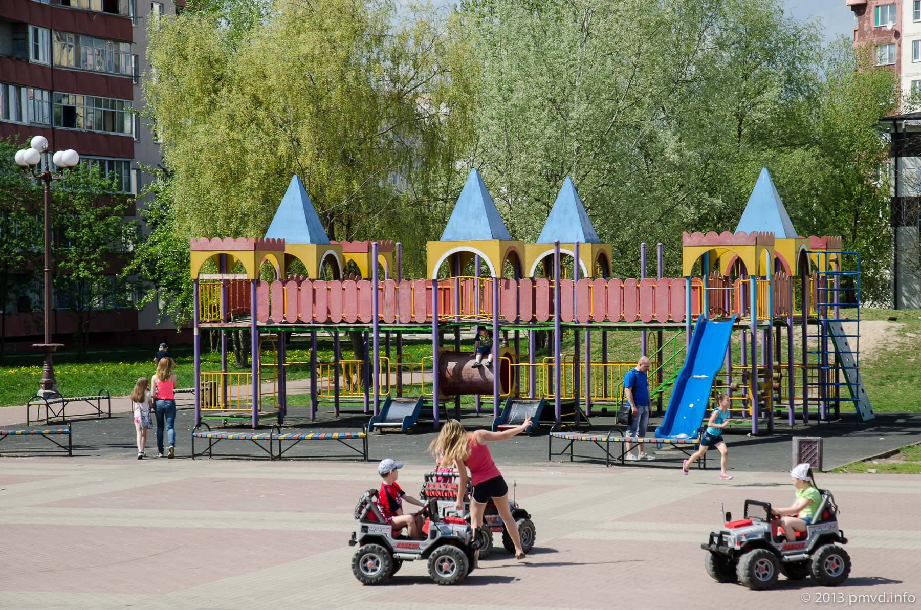 Children playground on the central square of Naro-Fominsk.